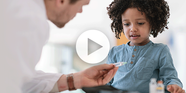 child with doctor