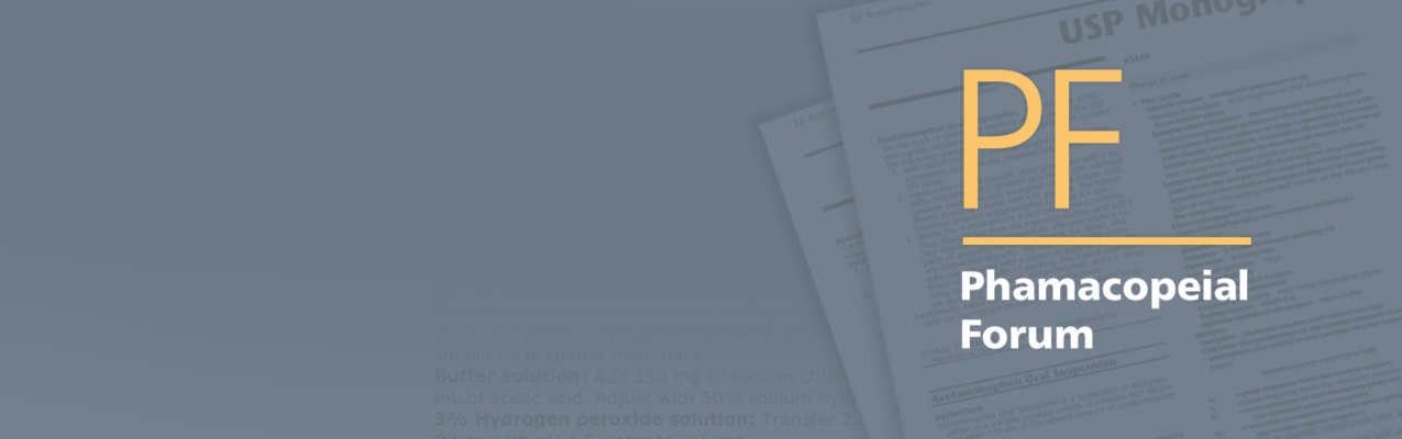 Pharmacopeial Forum header